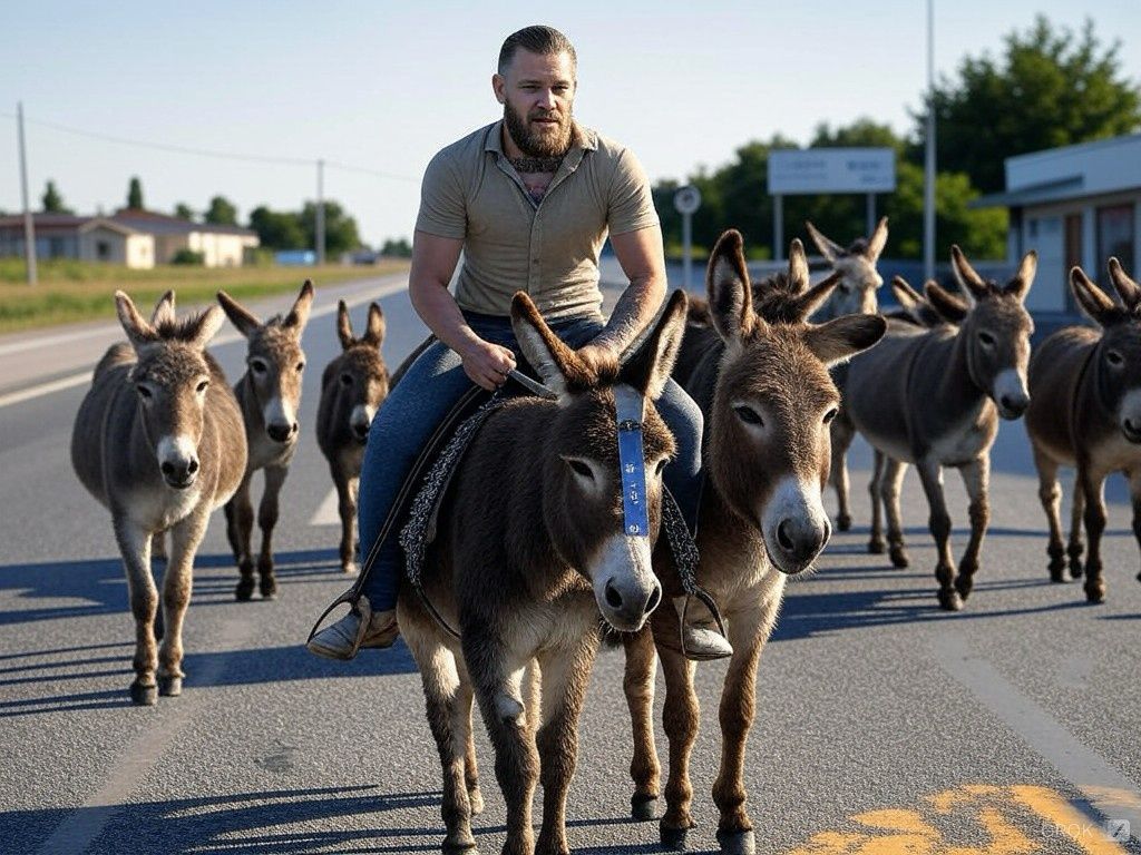 donkeys driving test